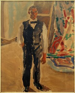 シャツ袖の自画像 作： Albert Weisgerber