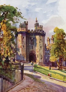 ランカスター城、ゲートウェイ（カラーリトグラフ 作： Albert Woods
