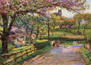 ローワー・リブルズデールのSamlesbury（カラーリトグラフ