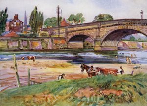 Walton-le-Dale, the Bridge（カラーリトグラフ