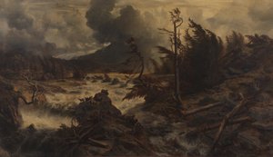 高山の雷雨 作： Albert Zimmermann