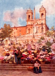 「スペイン階段」、スペイン広場 作： Alberto Pisa