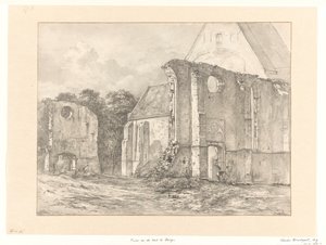 ベルゲンの教会遺跡 作： Albertus Brondgeest