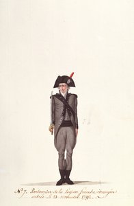 1792年11月23日、コペティエ出身のフランス外人部隊の先任者 作： Albertus Gregorius