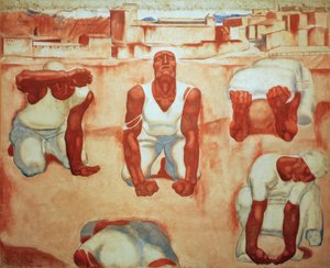 人間 作： Albin Egger Lienz