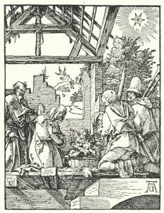 羊飼いの賛美」（エングレービング 作： Albrecht (after) Durer or Duerer