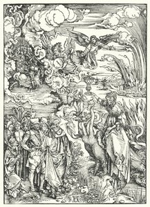 バビロンの大淫婦」（彫刻 作： Albrecht (after) Durer or Duerer
