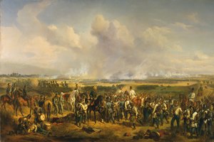 1849年8月5日、1853年8月5日のスレグの戦い。 作： Albrecht Adam