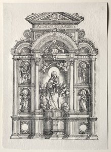 美しいレーゲンスブルクのマリアのいる祭壇 作： Albrecht Altdorfer