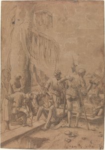 十字架につけられたキリスト 作： Albrecht Altdorfer