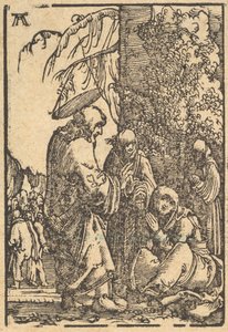 キリストは彼の母を去りました、堕落と人類の救済から...、ca。 1513。 作： Albrecht Altdorfer