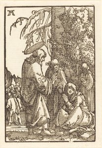 受難の前にマリアに別れを告げるキリスト 作： Albrecht Altdorfer