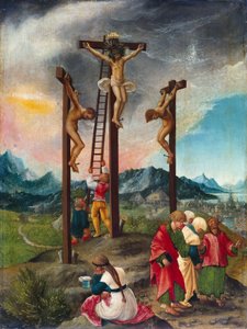 泥棒の間の十字架上のキリスト 作： Albrecht Altdorfer