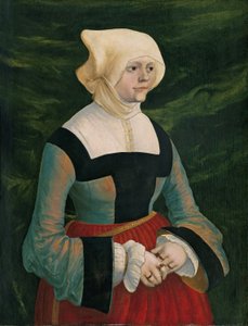 ドイツ語：Bildnis einer youngen Frau 若い女性の肖像 作： アルブレヒト・アルトドルファー
