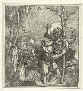 聖クリストファー 作： Albrecht Altdorfer