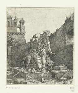 教会の中庭の聖ヒエロニムス 作： Albrecht Altdorfer