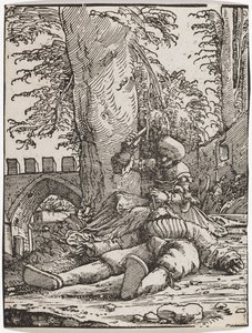 ヤエルがシセラを殺す、1523年頃。 作： Albrecht Altdorfer