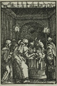 人間の堕落と贖罪』より「拒まれたヨアキムの捧げ物 作： Albrecht Altdorfer