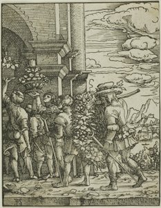 ジョシュアとカレブ 作： Albrecht Altdorfer