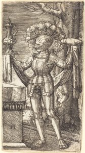 パンとワインを持つ鎧の騎士 作： Albrecht Altdorfer