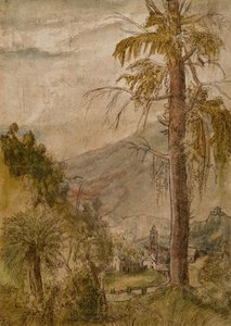教会のある風景 作： Albrecht Altdorfer