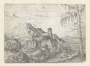 大きな城のある風景 作： Albrecht Altdorfer