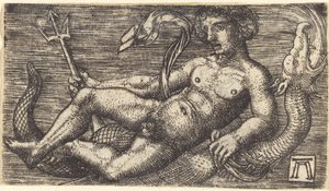 海の怪物のネプチューン 作： Albrecht Altdorfer