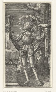 ワインとパンを持つ騎士 作： Albrecht Altdorfer