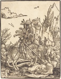 ドラゴンを倒す聖ジョージ 作： Albrecht Altdorfer