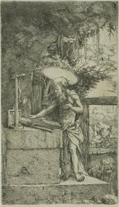 サン・ジェローム・レディング 作： Albrecht Altdorfer