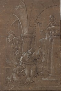 アレクサンドリアの聖カタリナが偶像崇拝を拒否 (?) 作： Albrecht Altdorfer