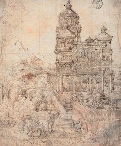 スザンナの入浴 - アルブレヒト・アルトドルファー (1480-1538年頃) による素描 作： Albrecht Altdorfer