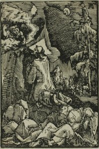 『人間の堕落と償還』より「庭の苦しみ」 作： Albrecht Altdorfer
