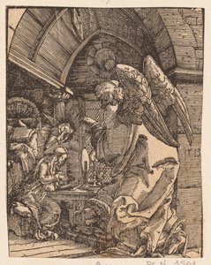 受胎告知、1513年。 作： Albrecht Altdorfer