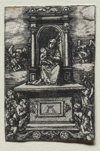 祭壇の上のラティスボンの美しい聖母 作： Albrecht Altdorfer