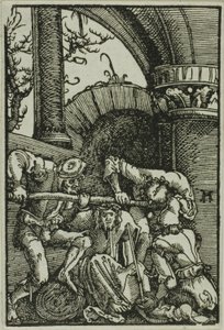 『人間の堕落と贖い』より、いばらの冠 作： Albrecht Altdorfer