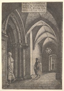 レーゲンスブルクシナゴーグのエントランスホール、1519年。 作： Albrecht Altdorfer