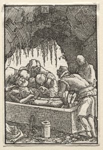人間の堕落と贖い：キリストの埋葬 作： Albrecht Altdorfer