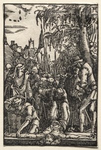 人間の堕落と贖い：十字架につけられたキリスト 作： Albrecht Altdorfer