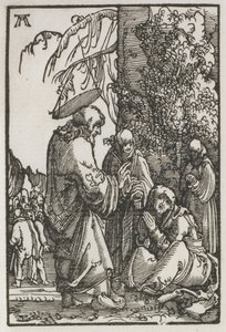 人間の堕落と贖い：受難の前に母に別れを告げるキリスト 作： Albrecht Altdorfer