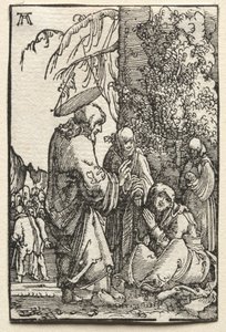 人の堕落と贖い：キリストは情熱の前に母を離れる、c。 1515。 作： Albrecht Altdorfer