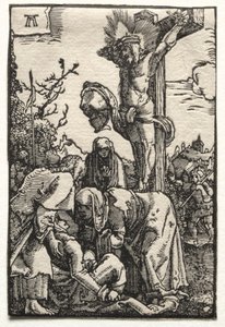 人間の堕落と贖い：十字架上のキリスト 作： Albrecht Altdorfer