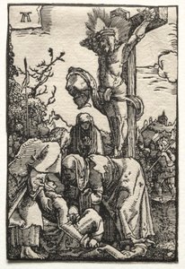 人の堕落と贖い：十字架上のキリスト、c。 1515。 作： Albrecht Altdorfer