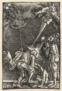 人間の堕落と贖罪。地獄への降下、1515年頃。 作： Albrecht Altdorfer
