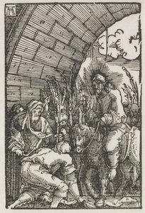 人の堕落と贖い：エルサレムへの入場、c。 1515。 作： Albrecht Altdorfer