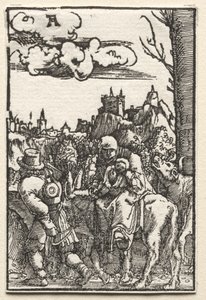 人間の堕落と贖い：エジプトへの逃避 作： Albrecht Altdorfer