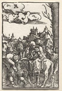 人間の堕落と贖罪。1515年頃の「エジプトへの逃避」。 作： Albrecht Altdorfer