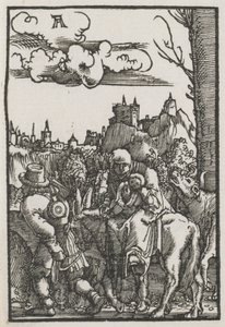 人の堕落と贖い：エジプトへの逃避c。 1515。 作： Albrecht Altdorfer
