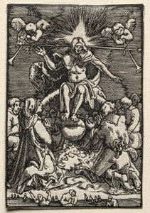 人の堕落と贖い：最後の審判、c。 1515。 作： Albrecht Altdorfer