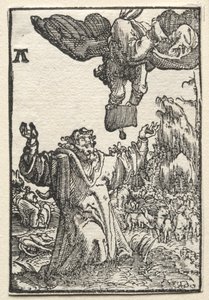 人の堕落と贖い：ヨアヒムへの天使のメッセージ、c。 1515。 作： Albrecht Altdorfer